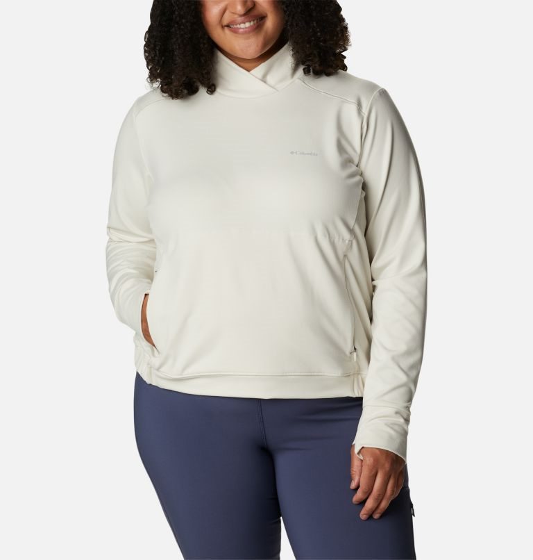 Hanorace Columbia Weekend Adventure Dama Albi | Plus Size NQ81QS7AM